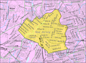 Census Bureau map of Paterson, New Jersey