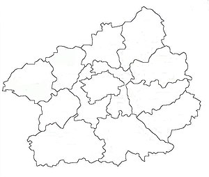 Подєбради. Карта розташування: Центральночеський край