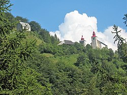 cerkvi na Planini nad Črno pri Kamniku (cerkev sv. Primoža in Felicijana ter cerkev sv. Petra)