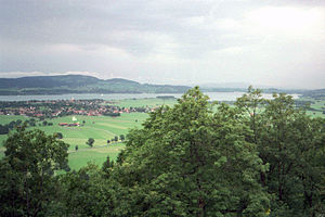 Vue sur le lac Forggen.