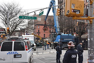 <span class="mw-page-title-main">2015 East Village gas explosion</span> Explosion caused by illegal tapping of a gas main