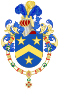 Coat of Arms of George Abela (Order of Isabella the Catholic).svg