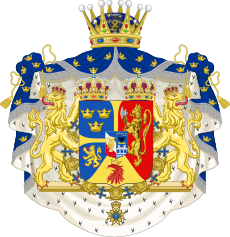 Coat of arms of The Crown Prince of Sweden, Duke of Skåne (1844-1885).svg