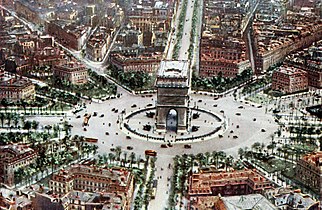 Place de l’Étoile im Jahr 1921
