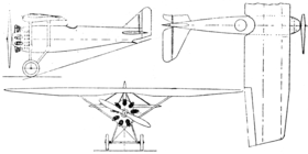 vue en plan de l’avion