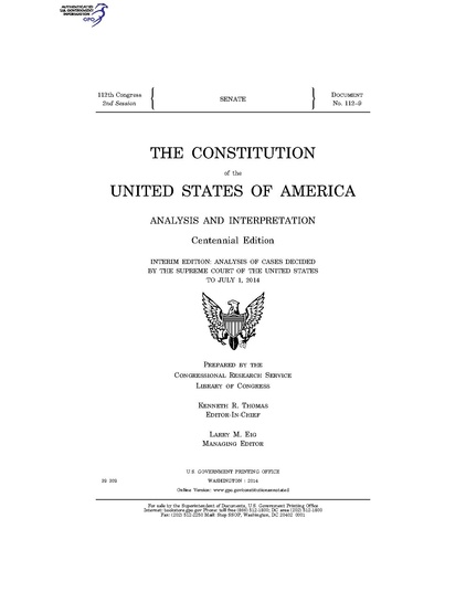 File:Constitution of the United States of America - Analysis and Interpretation (2014 interim ed.).pdf