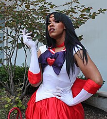 Cosplay of Sailor Mars, Flame Con 2016 (29142060525) (cropped).jpg
