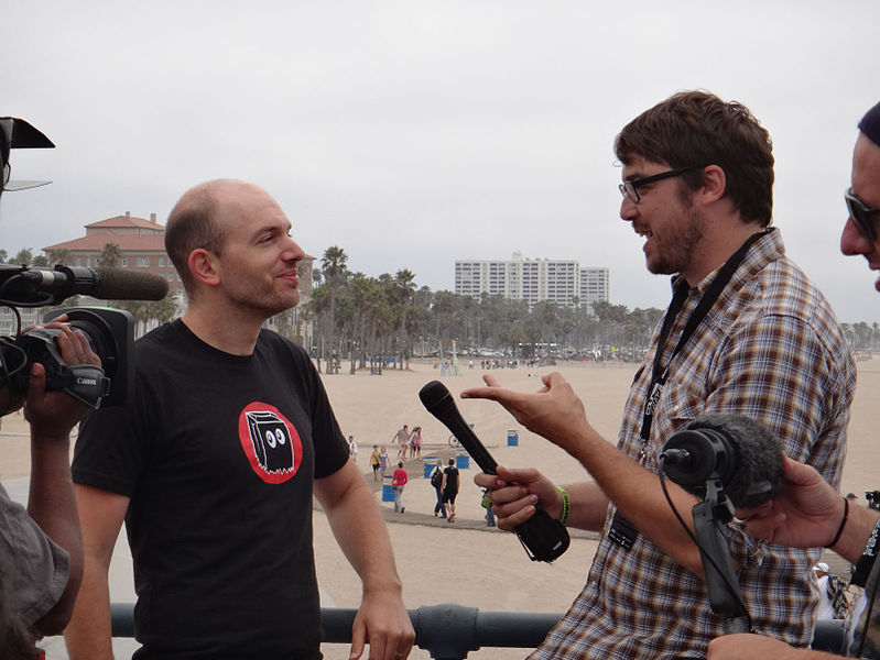 File:Course of the Force 2012 - Paul Scheer being interviewed (14155225432).jpg