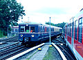 DB museum treinstel ET 171 082 van S-Bahn Hamburg te Ohlsdorf.