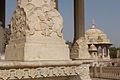 Detail of carved marble column base - Maharani Ki Chhatri, Jaipur (4609882817).jpg