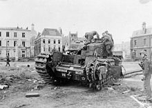 German soldiers examine a Churchill tank at Dieppe Dieppe Raid c029878.jpg