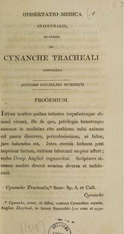 Миниатюра для Файл:Dissertatio medica inauguralis, quaedam de cynanche tracheali continens (IA b31910907 0001).pdf