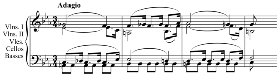 Dissonancia no Adágio e Fuga em Dó menor, K 546, de Mozart.