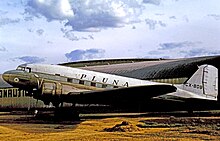 Eine Douglas DC-3 der PLUNA im Jahr 1975