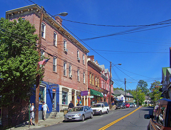 NY 299 through downtown New Paltz