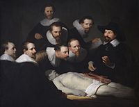 The Anatomy Lesson of Dr Nicolaes Tulp (The University of Edinburgh Fine Art) EU464 Unknown after Rembrandt - The Anatomy lesson of Dr Tulp.jpg