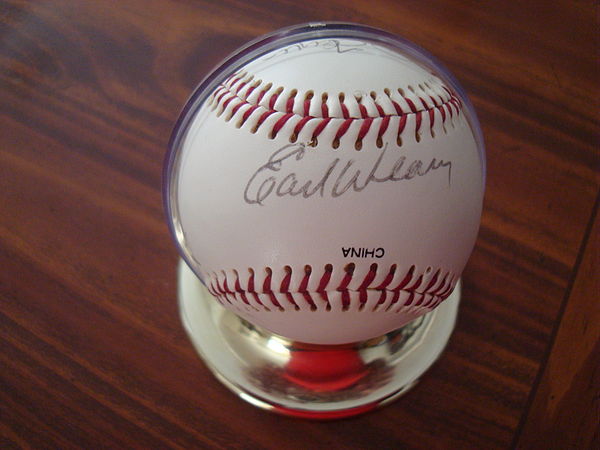 Weaver's signature, circa 1992–1993