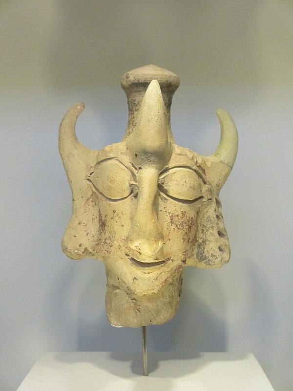 Edomite goddess figure in the Israel Museum
