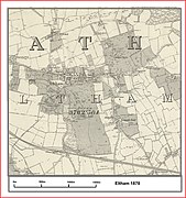 Map 2. Eltham in 1870