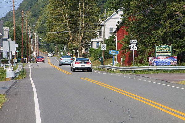 PA 147 northbound entering Herndon