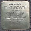 Ernst Jacobson - Hagedornstraße 47 (Hamburg-Harvestehude).Stolperstein.nnw.jpg