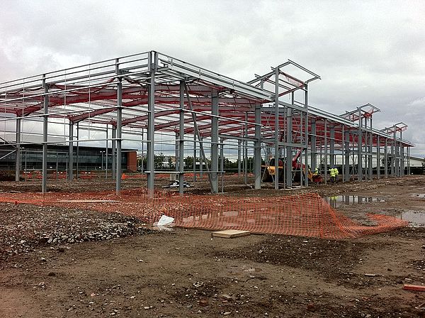 Estuary Commerce Park under construction in June 2012