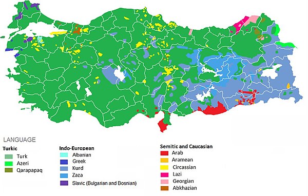 Турция сколько проживает. Этническое население Турции карта. Этническая карта Турции 2020. Расселение народов Турции. Этнический состав Турции на карте.