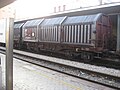 FS covered railtruck, Terni Station