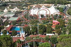 Mirage Rosso im Zoosafari Fasanolandia im Hintergrund