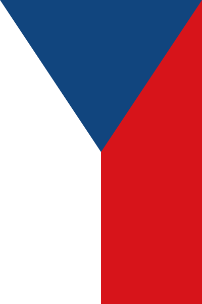 Fichier:Flag of Czech Republic (vertical hoisting).svg
