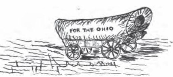 Manasseh Cutler prepared this wagon for the first pioneers to the Ohio Country