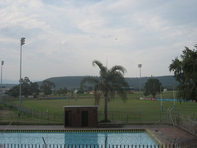Sports grounds and swimming pool