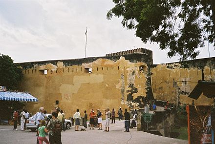 The Santo Mathias bastion and the main entrance to Fort Jesus, Mombasa