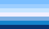 The flag consists of shades of blue and azure, symbolizes the attraction of men to each other and the diversity of the gay community itself. Blue and azure shades for the gay flag were chosen on the basis that these colors are used for the symbolic image of men and homosexual men in particular.