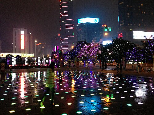 Fountain lights in Guangzhou