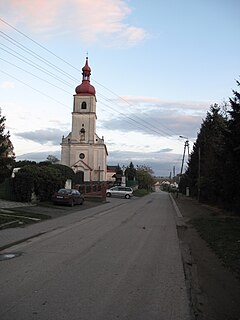 Gamów Village in Silesian, Poland