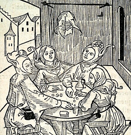 Gamblers in the Ship of Fools, 1494