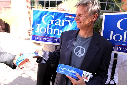 Johnson after a campaign rally in a photo shoot for Reason