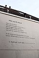 Gedicht van C. Buddingh' op muur, Varkenmarkt en Buddingh' Plein, Dordrecht.