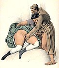 Lukisan Johann Nepomuk Geiger pada tahun 1840 yang menggambarkan laki-laki dan perempuan yang sedang melakukan mutual masturbasi.