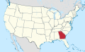 Georgia på kartet i USA