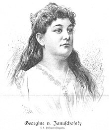 An illustration depiction a white woman with long loose hair, wearing a costume crown and a dress with an embroidered neckline