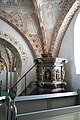 English: Gerlev church, near Slagelse, Denmark. Pulpit.