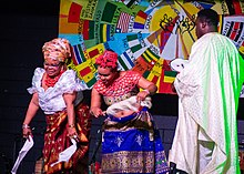 A Nigerian Traditional wedding dance at the 2018 Winnipeg Folklorama Festival Giving away the bride.jpg