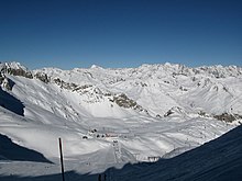 Vista verso nord dal Ghiacciaio Presena