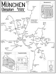Straßenbahn-Gleisplan 1993
