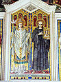 St. Gregory the Dialogist, Pope of Rome, with St. Augustine of Canterbury, Evangelizer of England.