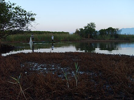 Prawn fishermen in the Monterrico nature reserve