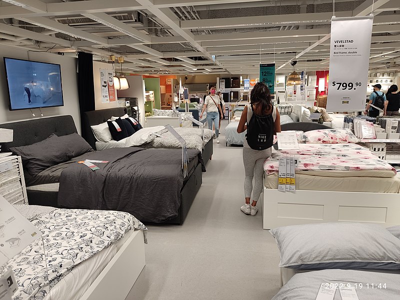 File:HK CWB 銅鑼灣 Causeway Bay 柏寧酒店 Park Lane Hotel basement 宜家家居 IKEA shop bedroom furniture beds September 2022 Px3 03.jpg