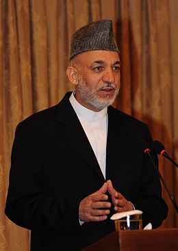 Hamid Karzai, i te 5 no âtete 2009